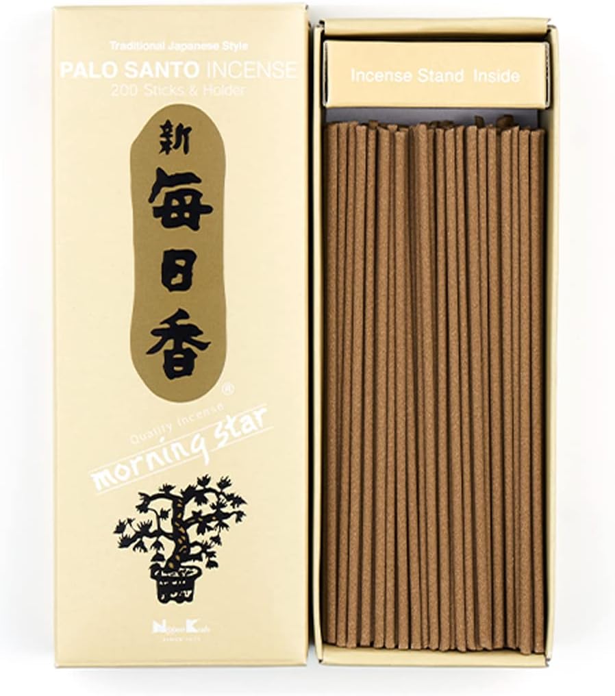 Morning Star Palo Santo 200 Sticks Incense with Stand