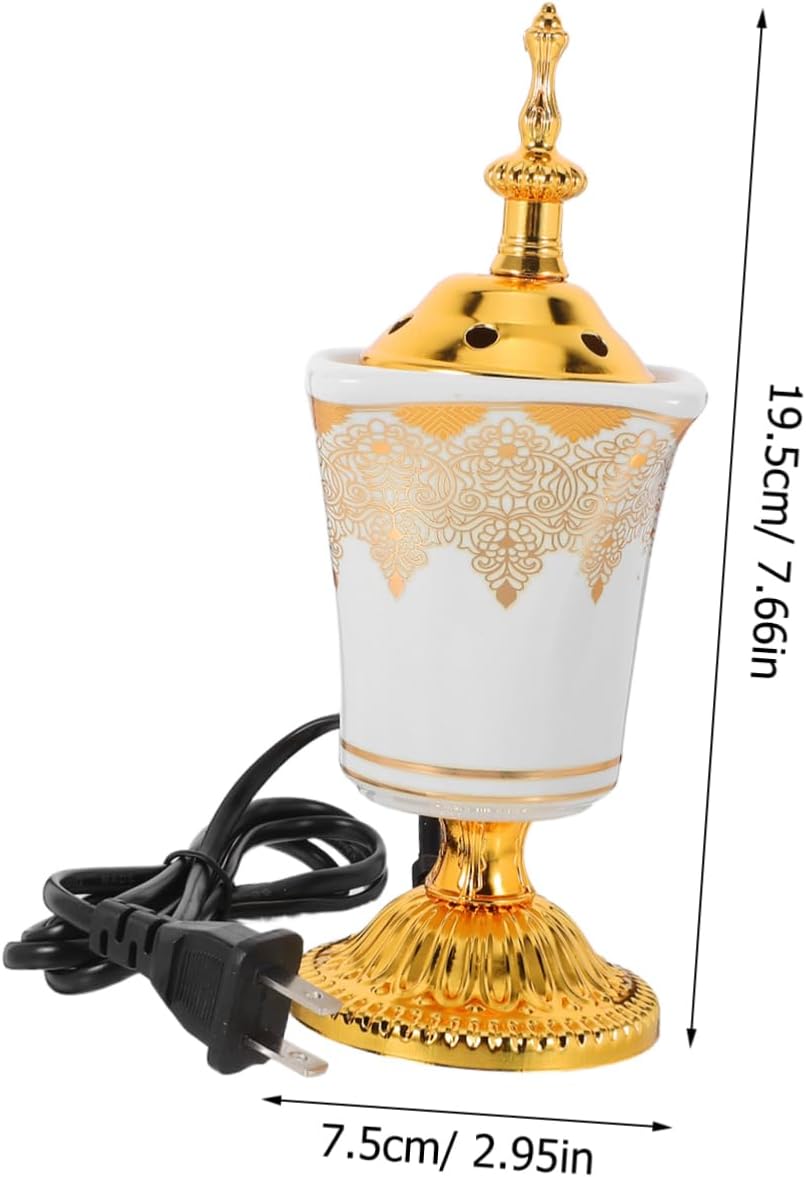 BESTYASH Electric Ceramic Incense Burner for Home Decor