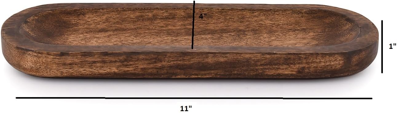 Kaizen Casa Incense Stick Holder Ash Catcher 11x4x1 Wood