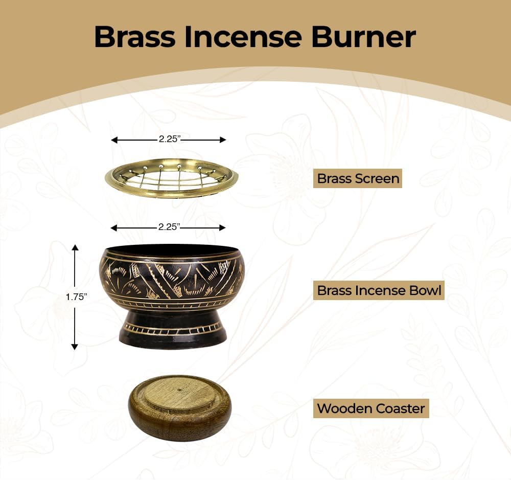 ARO VATIKA Incense Burner Black Stand