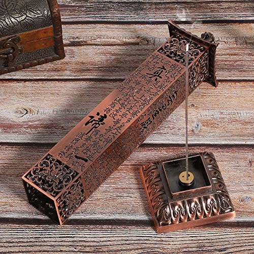 Copper Incense Tower - Retro Vertical Incense Holder with Ash Catcher