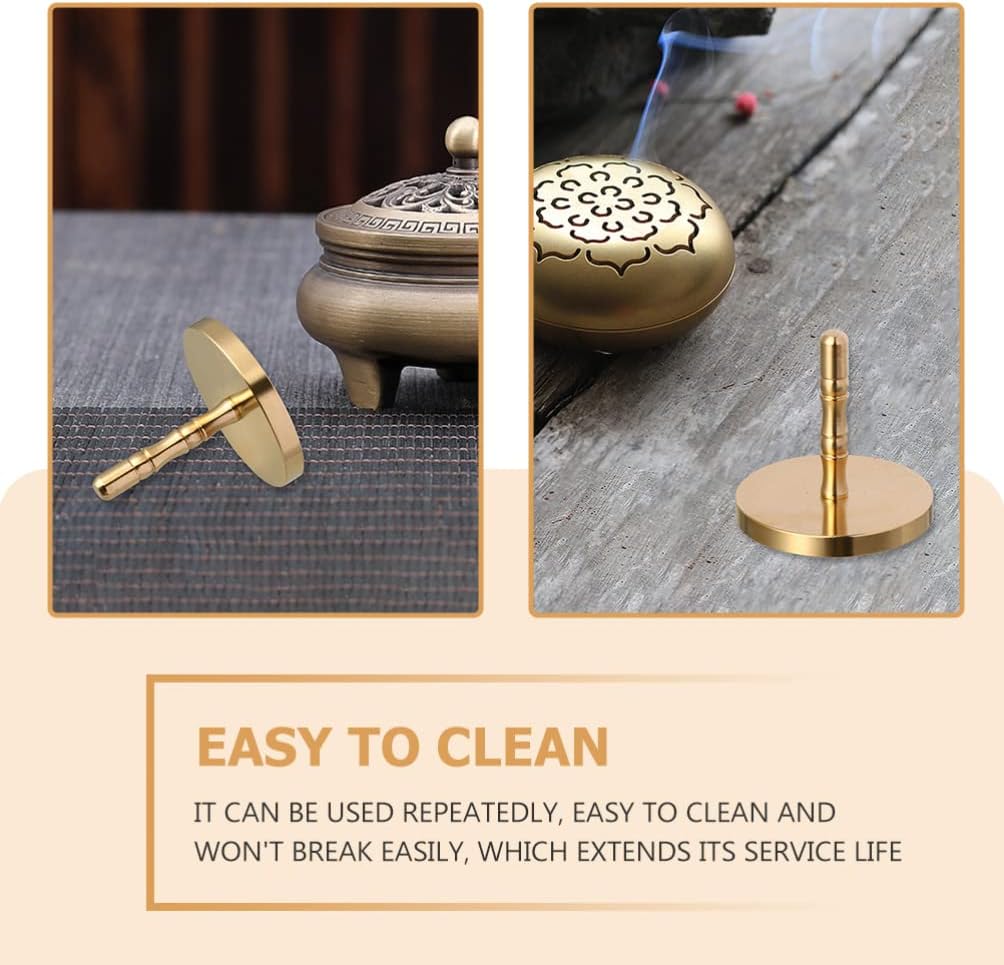 Artibetter Brass Incense Ash Press for Home Fragrance