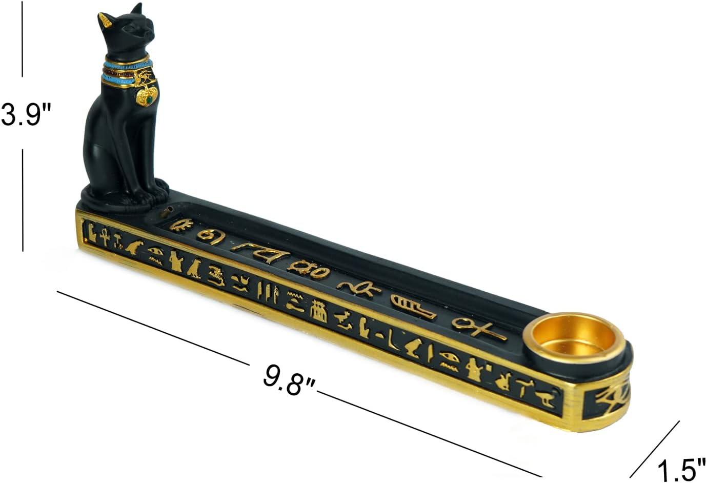 OwMell Egyptian Incense Holder with Ash Catcher