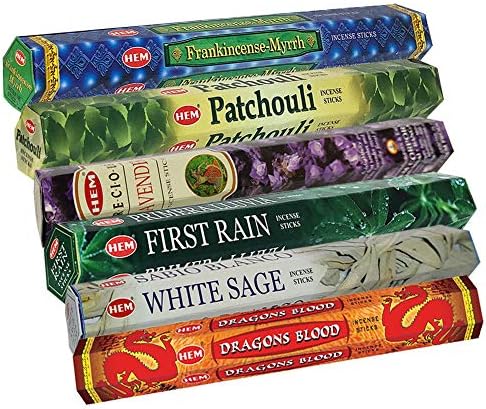 Hem Incense Sticks Variety Pack with Holder