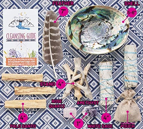 Blue River Sage Home Smudging Kit with Sage Sticks