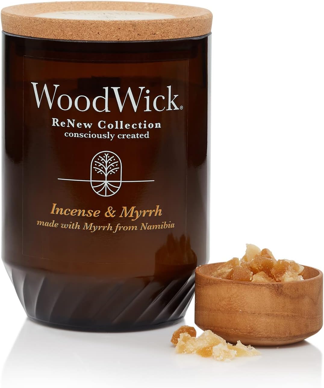 WoodWick Renew Large Candle Incense Myrrh 13oz Soy Wax Christmas Gift