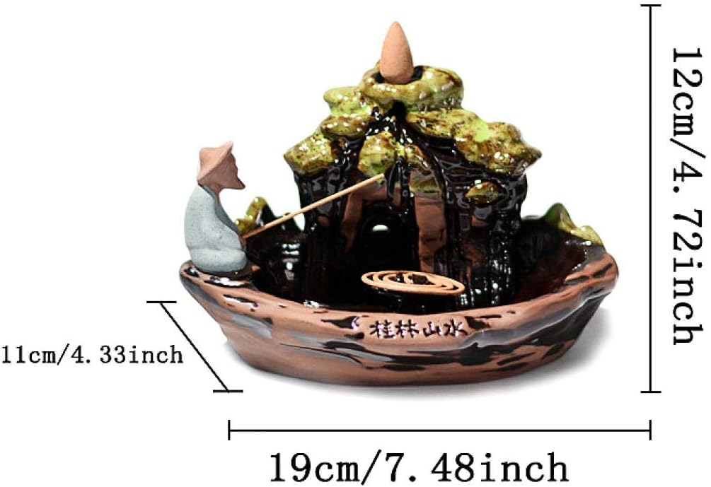 Guilin Landscape Incense Burner Porcelain Holder