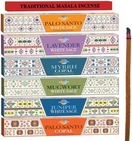 HEM Cleansing Incense Sticks Variety Pack - 6 Masala Incense