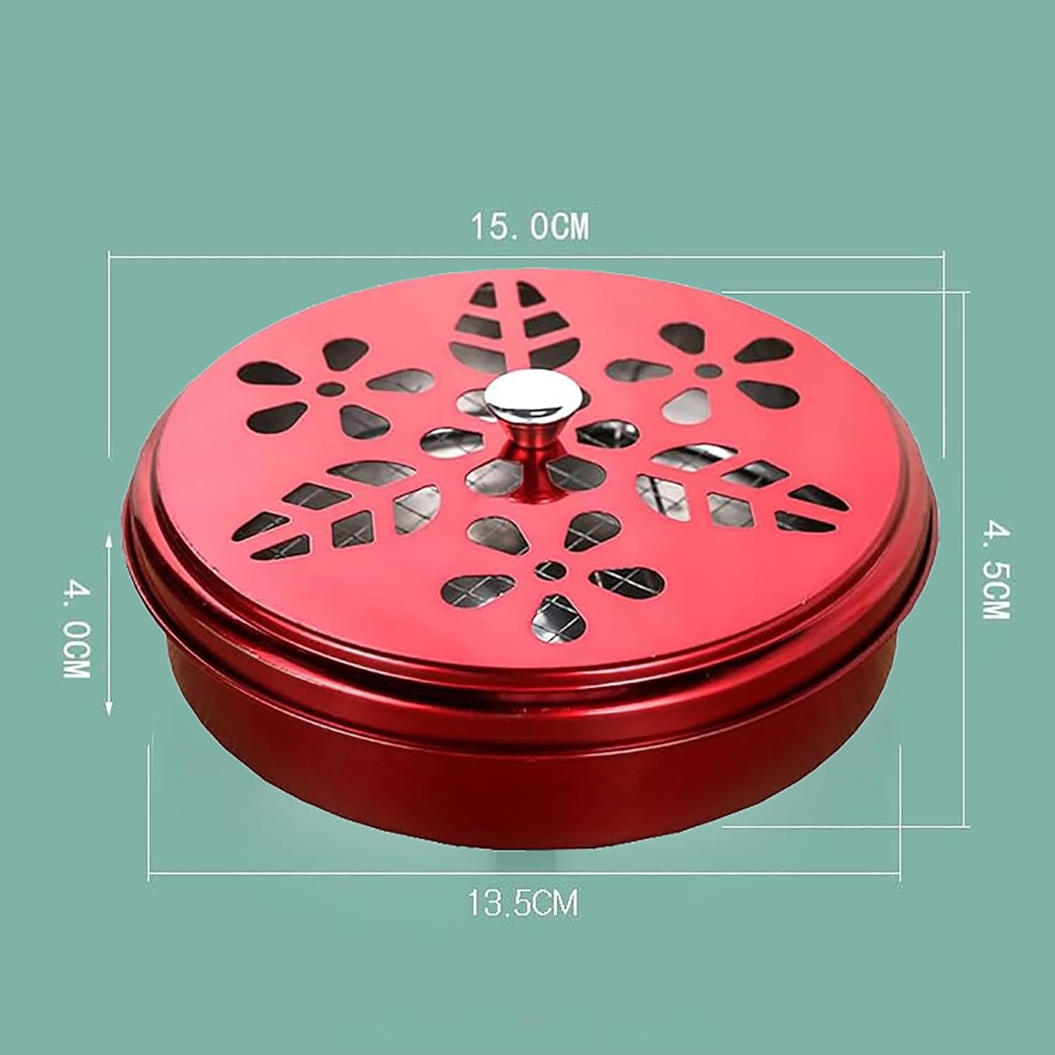 2 Pieces Portable Mosquito Coil Holder with Lid Windproof Burner