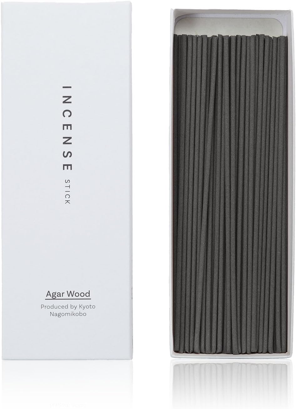 Kyoto Agarwood Incense Sticks - 60 Sticks for Relaxation Meditation