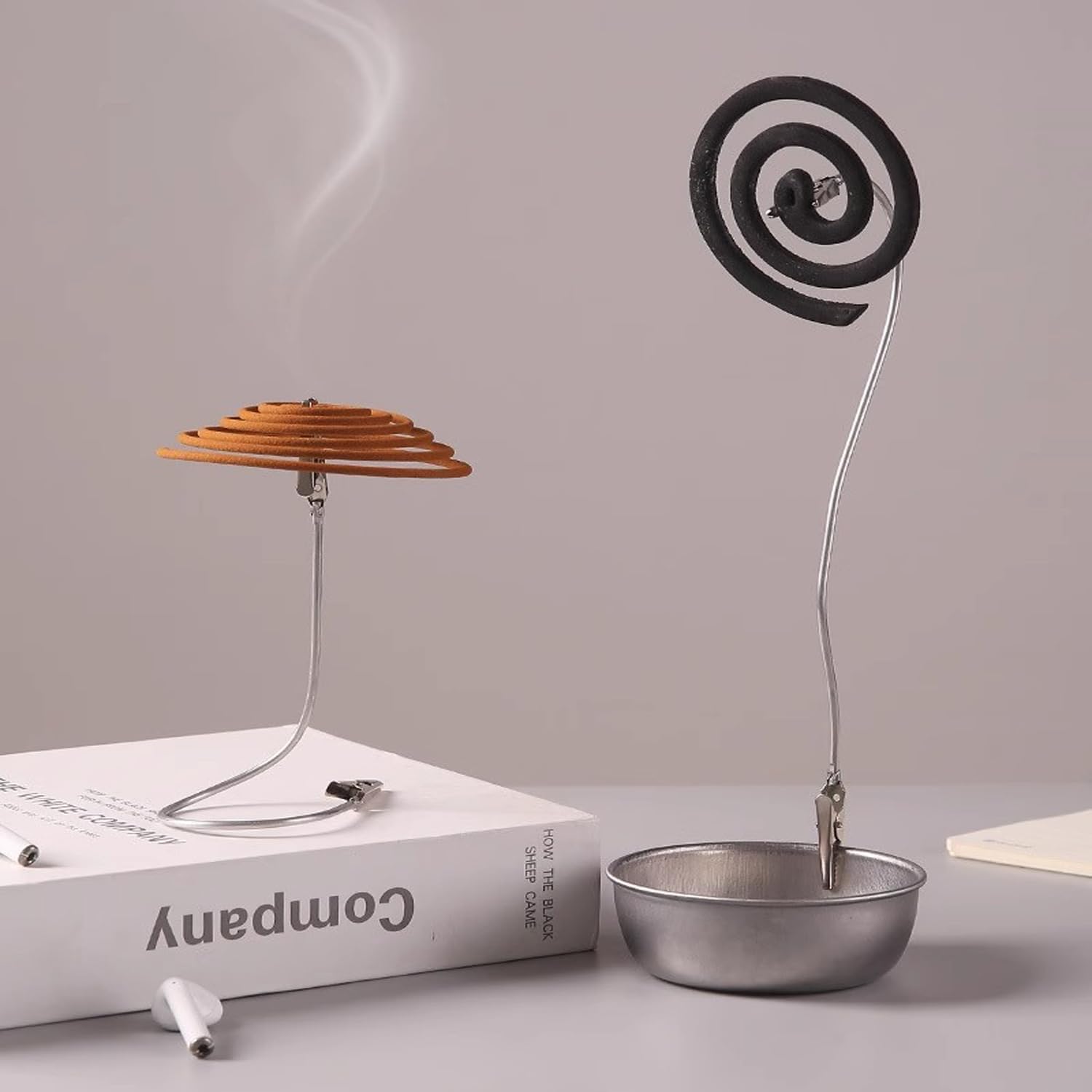 6 Pack Incense Holder Clips with Removable Glass