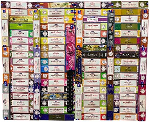 Satya Incense Sticks Variety Pack with Holder