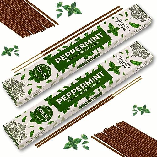 Peppermint Incense Sticks - 40 Sticks Dual Pack