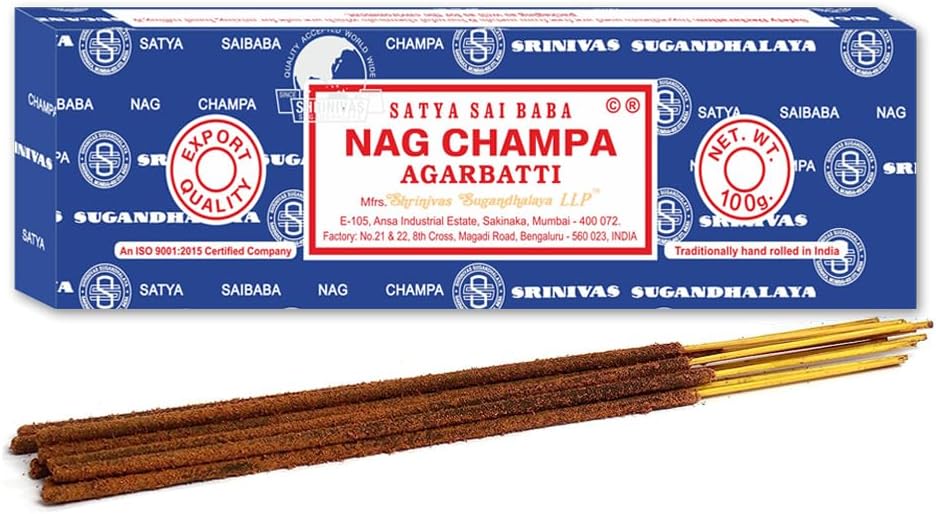 Satya Sai Baba Nag Champa Incense Sticks 100 Gram Pack of 2