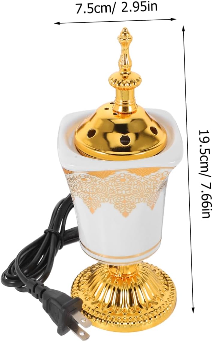 BESTYASH Electric Ceramic Incense Burner for Home Decor