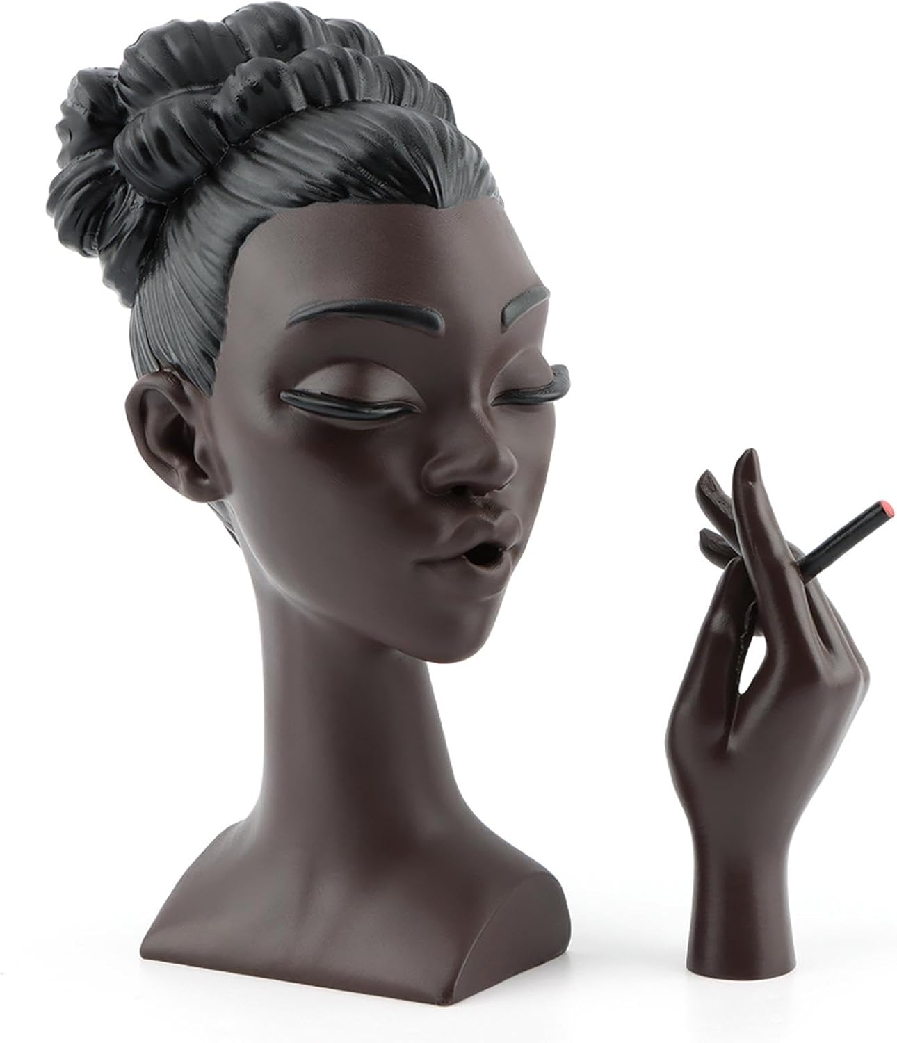 Elegant Black Woman Incense Burner for Home Decor