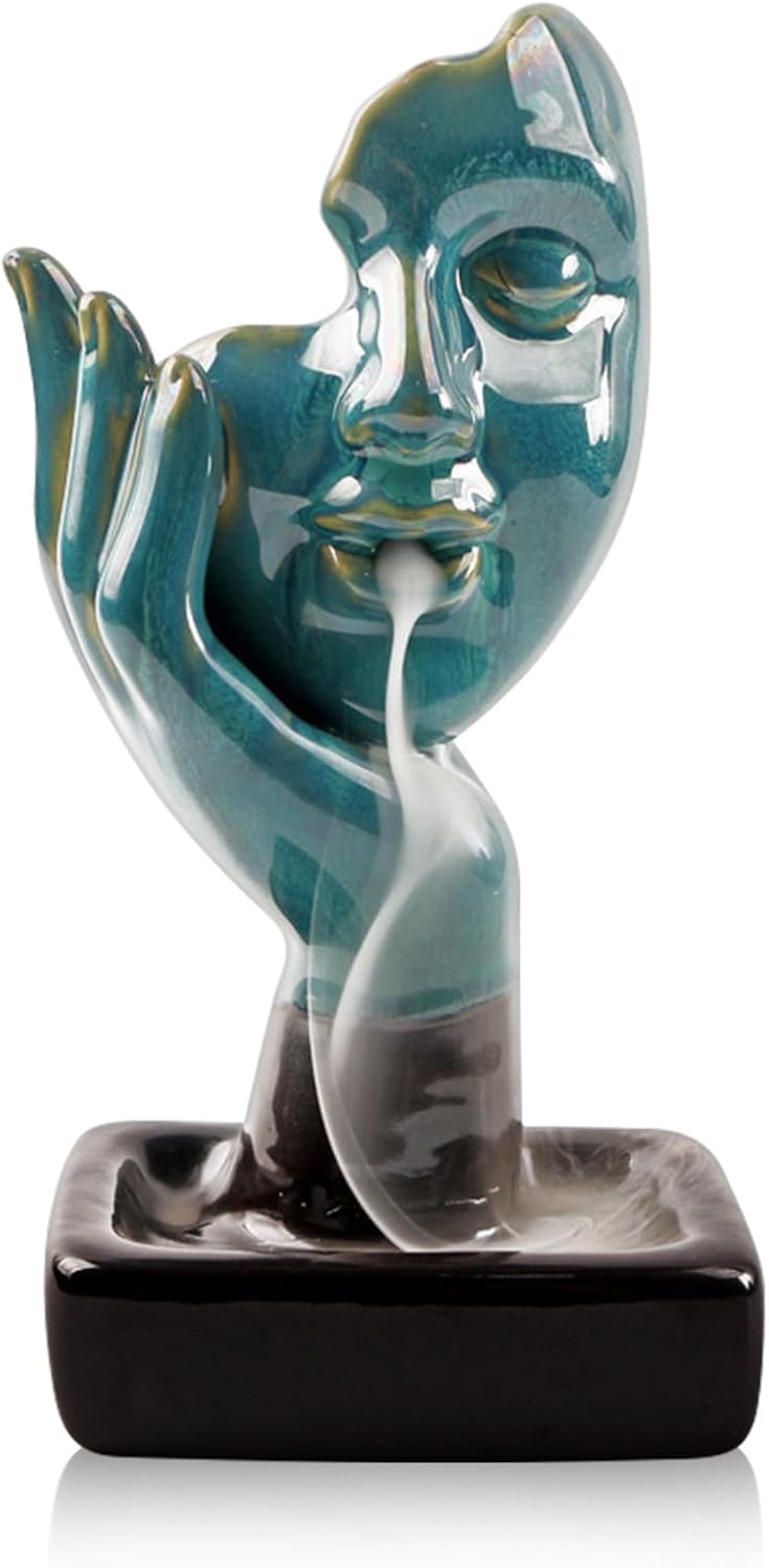 YYW Backflow Incense Burner with 20 Cones and 30 Sticks