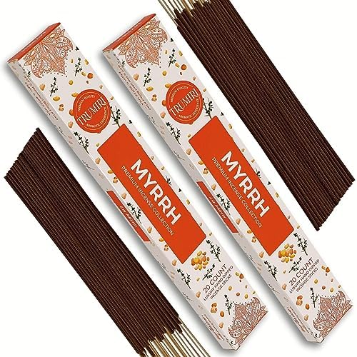Myrrh Incense Sticks - 40 Stick Dual Pack - Natural Non Toxic