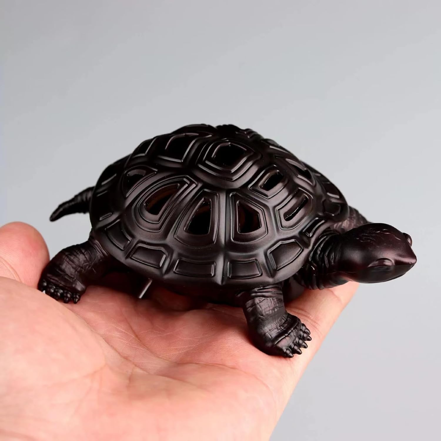 Vintage Metal Turtle Incense Burner with Stick Holder