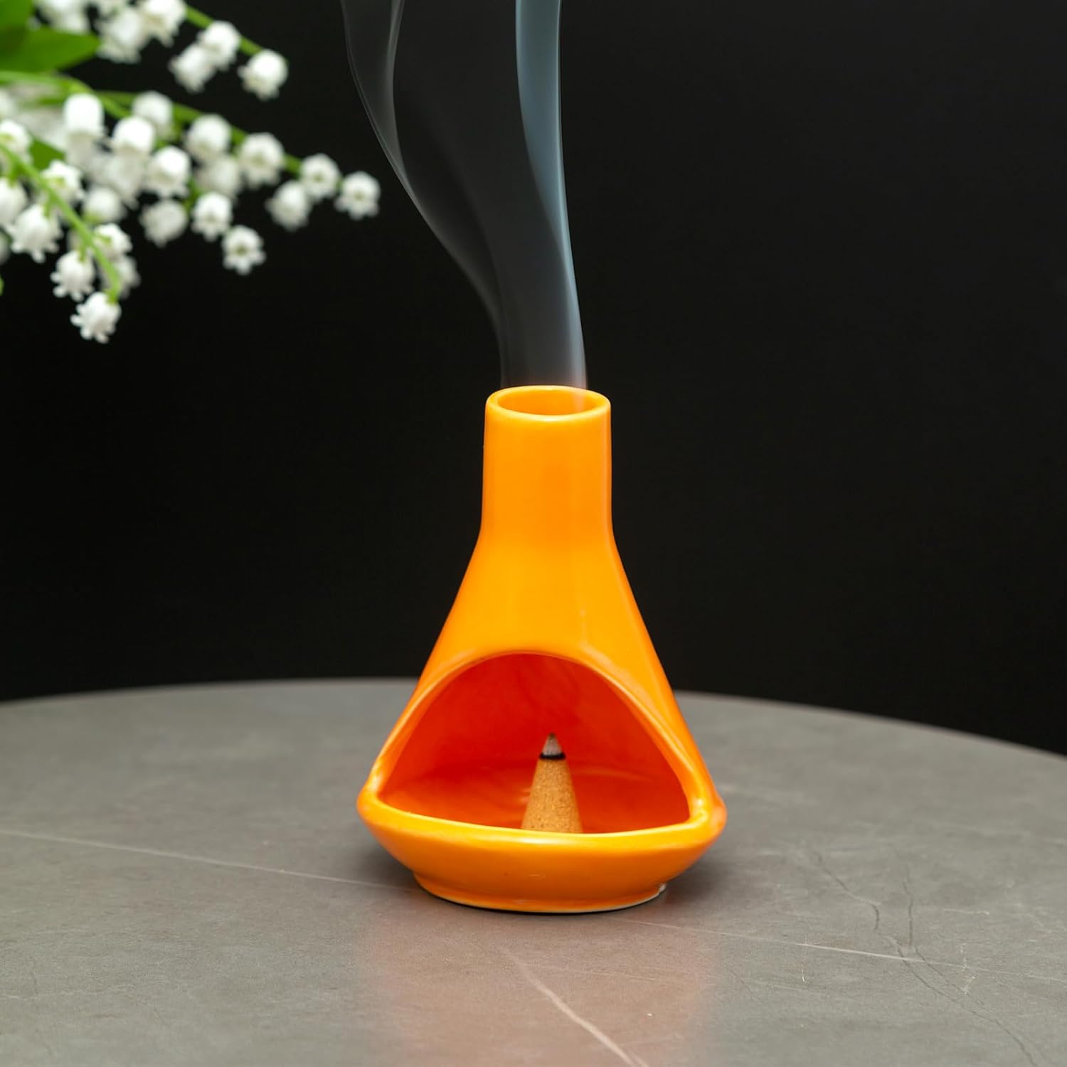 Handmade Ceramic Chiminea for Palo Santo and Candles