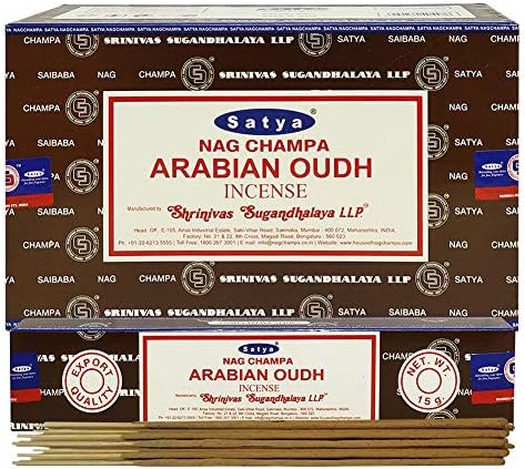 TRUMIRI Arabian Oudh Incense Sticks and Holder Bundle