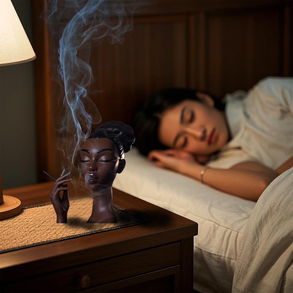 Sophisticated Elegant Head Incense Burner Design