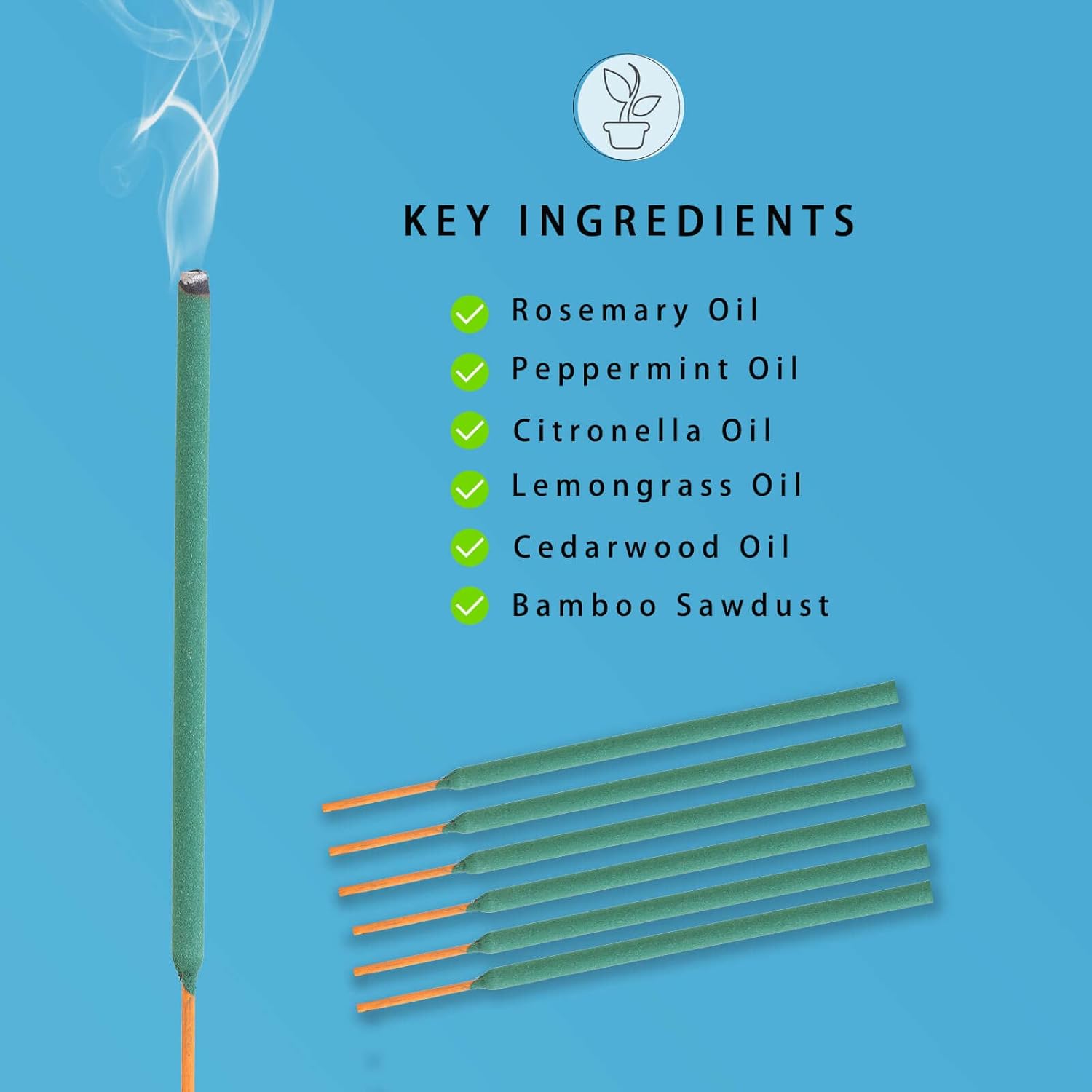 16 Mosquito Repellent Incense Sticks 25 Hour Protection