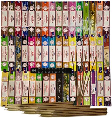 Satya Incense Sticks Variety Pack with Holder