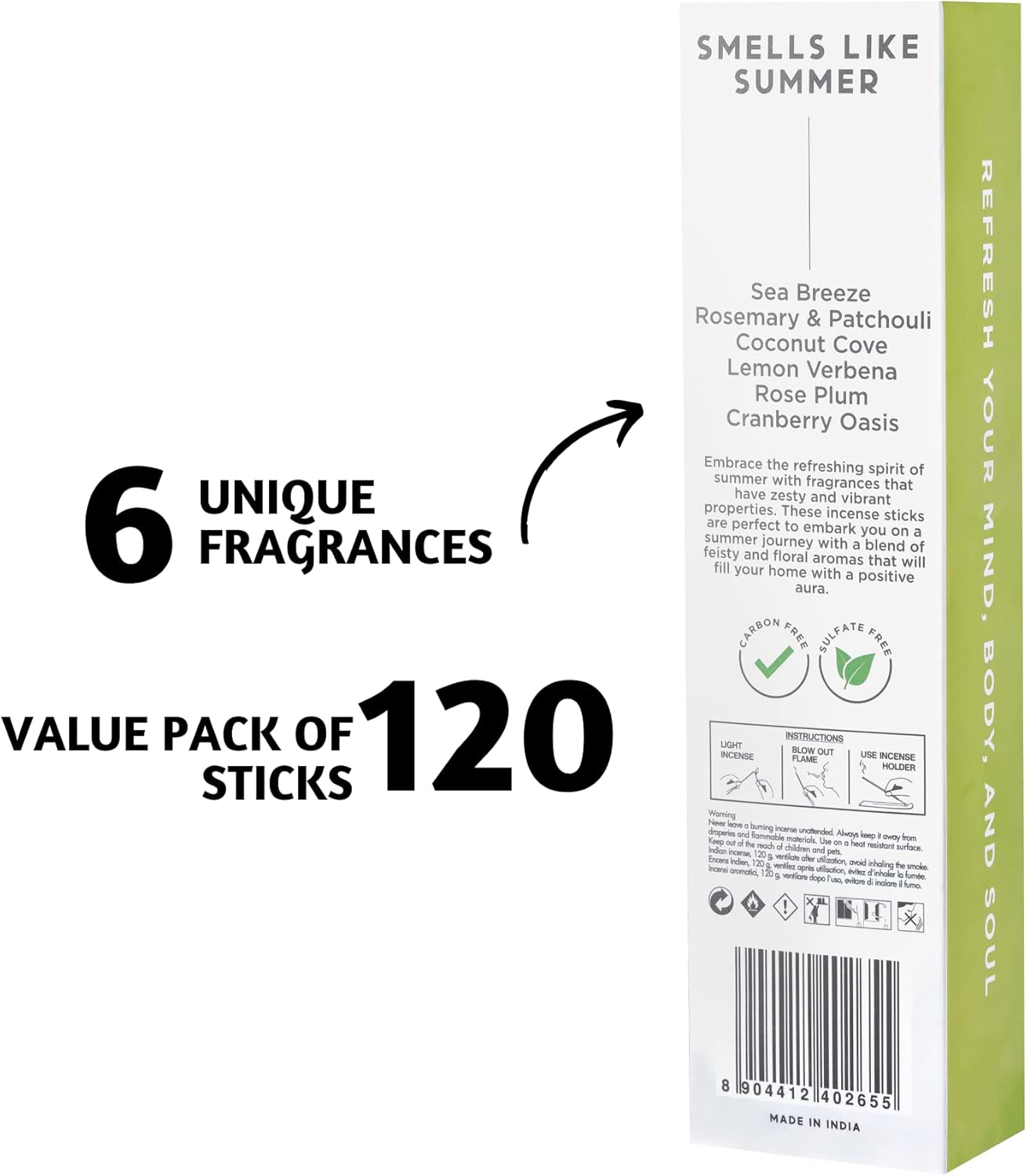 Folkulture Incense Sticks Set of 6 with 120 Pieces 1
