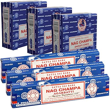 TRUMIRI Nag Champa Incense Sticks and Cones Bundle