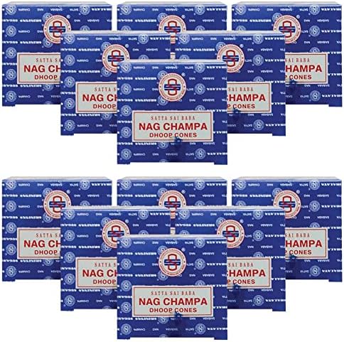 TRUMIRI Nag Champa Incense Cones and Burner Bundle