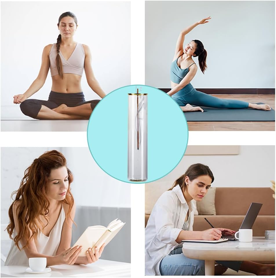 Modern Glass Incense Holder for Sticks Anti-Ash Easy to Clean Round Design