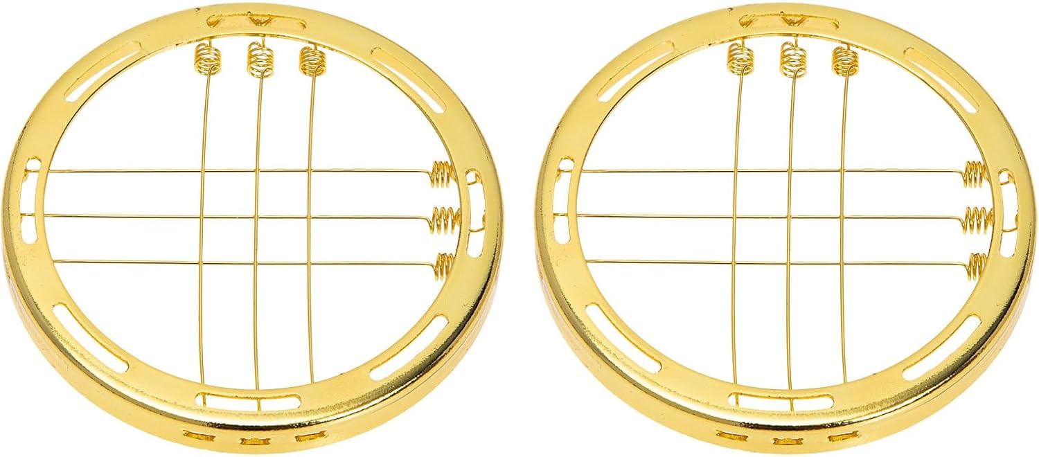 ARTIBETTER 2Pcs Golden Alloy Incense Burner Screen