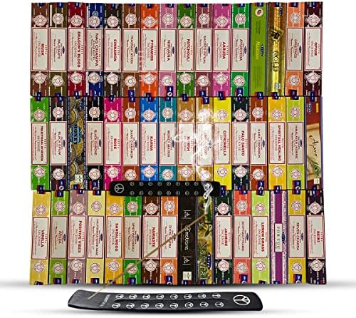 Satya Incense Sticks Variety Pack with Holder