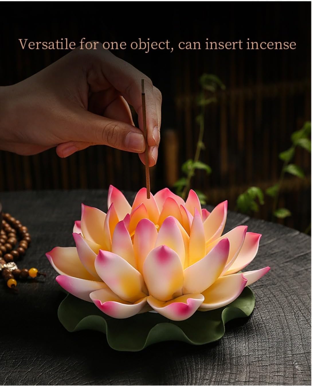 Zen Ceramic Water Lily Incense Stick Holder