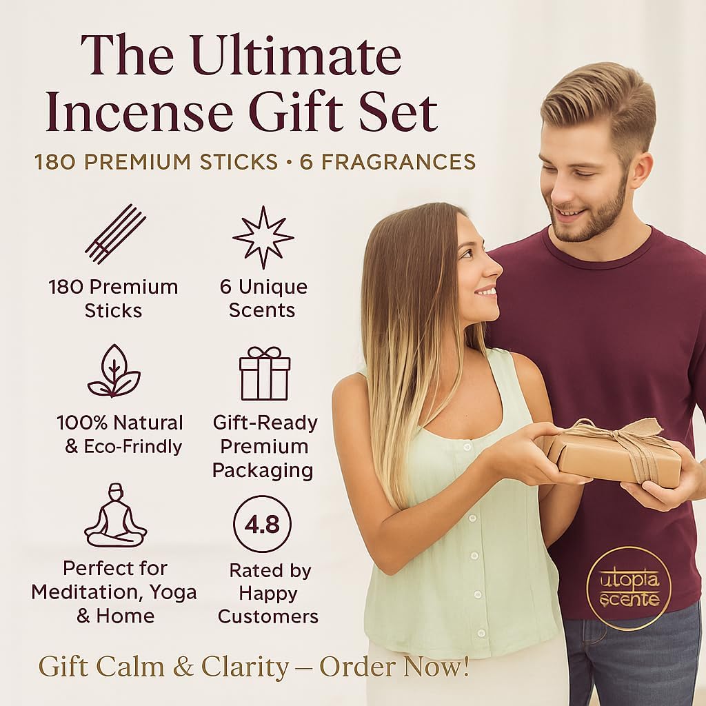 Premium Incense Sticks Variety Gift Pack 180 Sticks