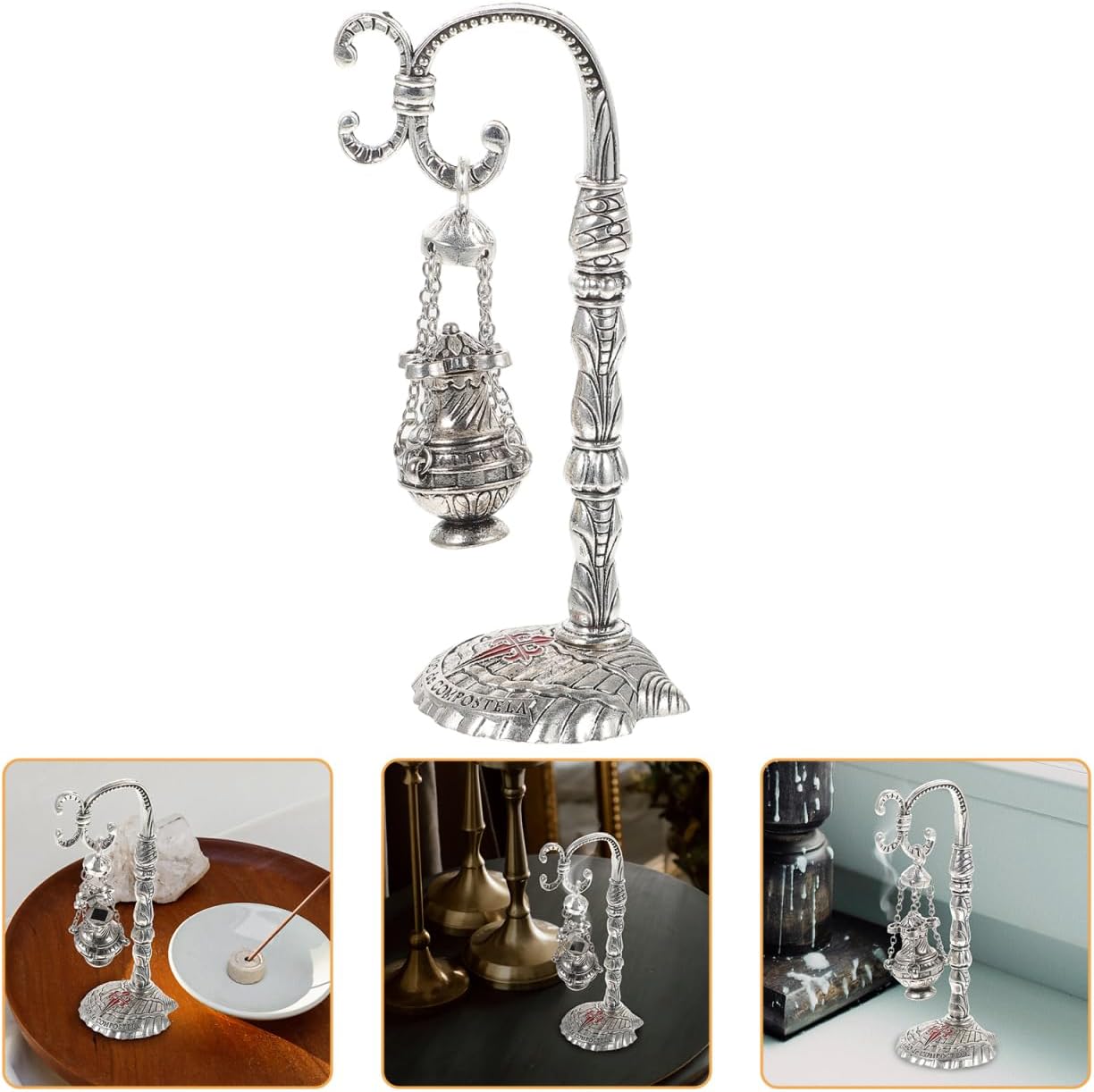 Amosfun Retro Incense Burner Vintage Decor