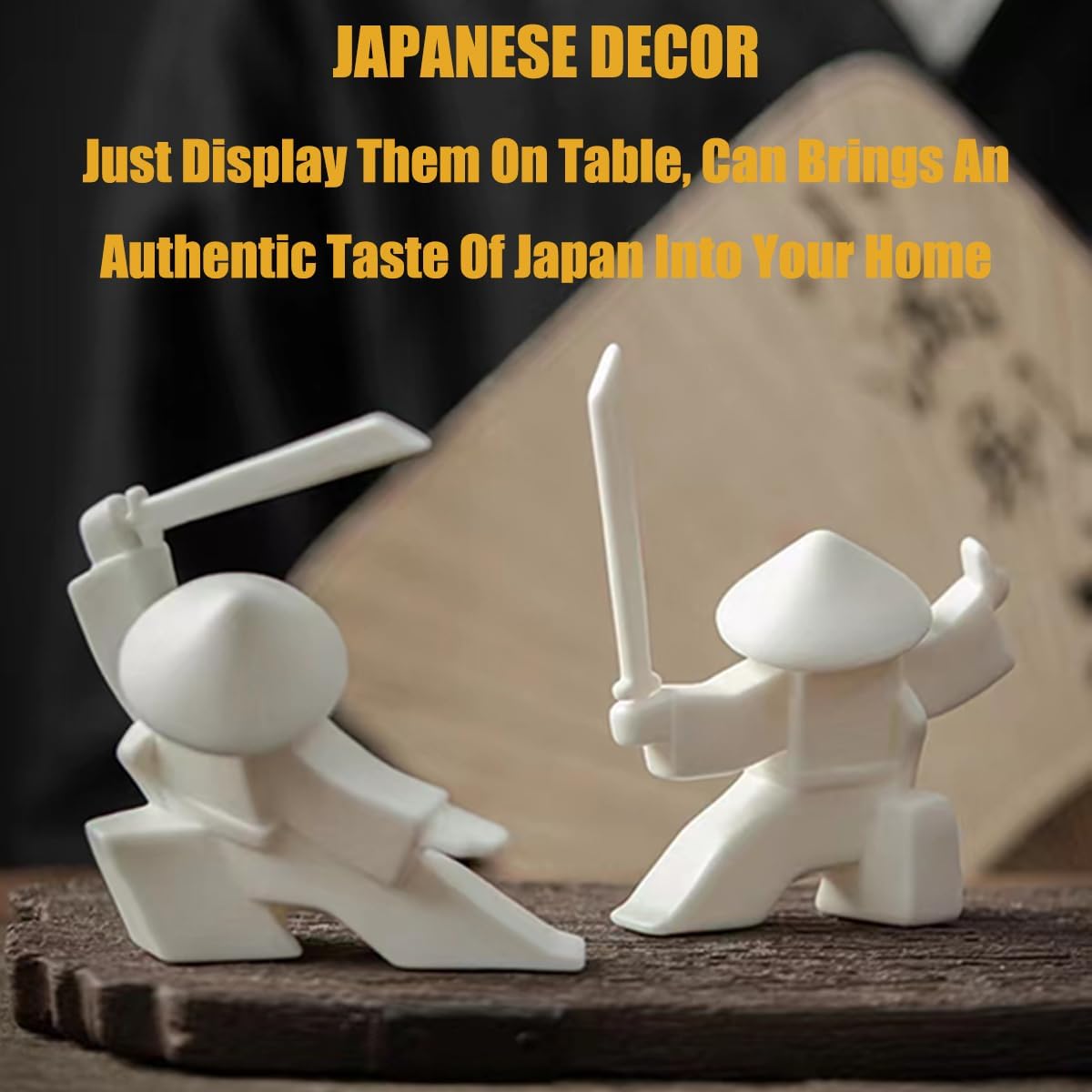 EAEDMY Samurai Figurine Decor Incense Holder