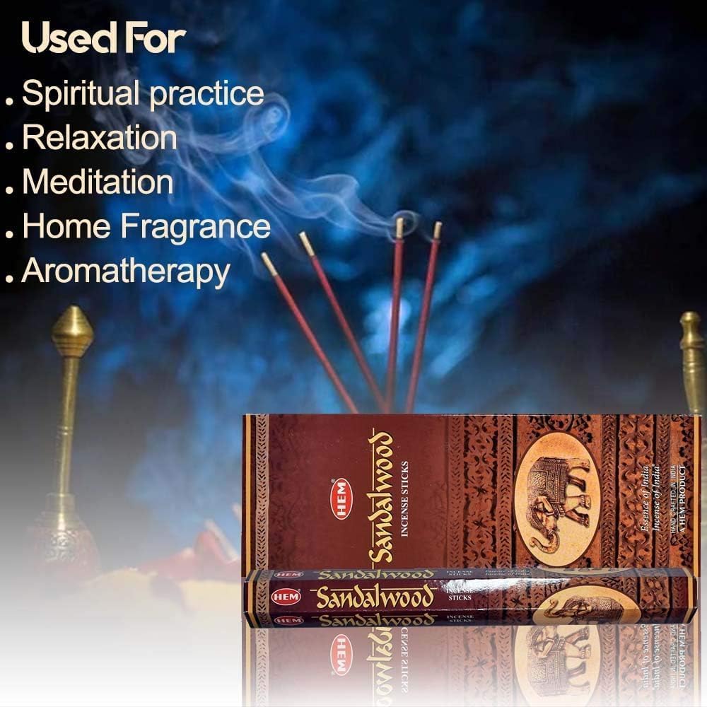 Hem Saffron Incense Sticks 120 Sticks 6 Boxes 9 Inches Long 20g per Box