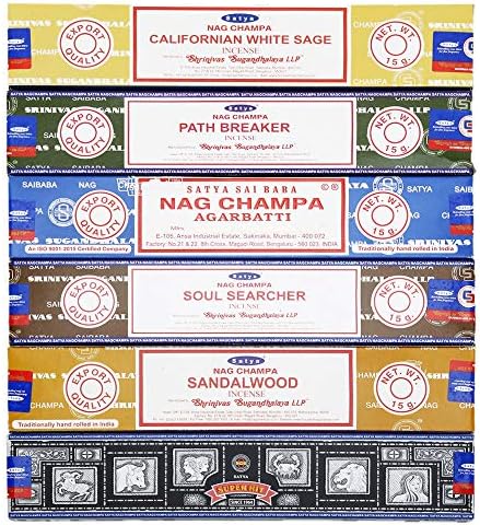 Satya Set of 6 Natural Incense Sticks