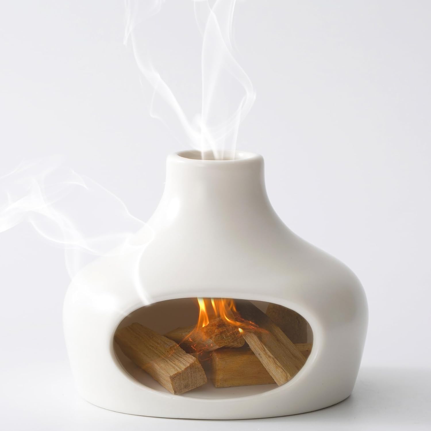 IVWOXO Palo Santo Holder Handmade Ceramic Burner for Meditation and Yoga