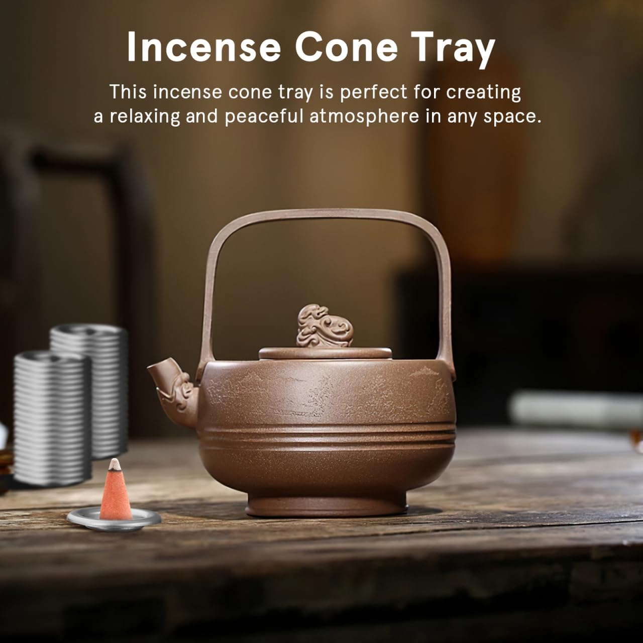 Luxshiny 50pcs Metal Incense Cone Holder