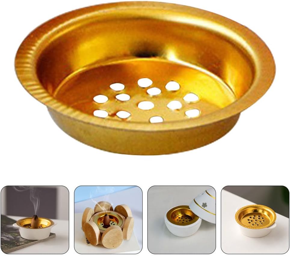 Amosfun 10pcs Small Incense Burner Screen - 23 Inch Metal Charcoal Screen for Home Fragrance