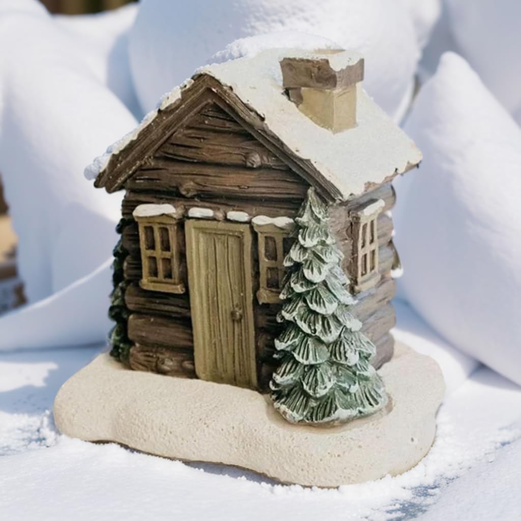 Log Cabin Incense Burner with 2 Cones