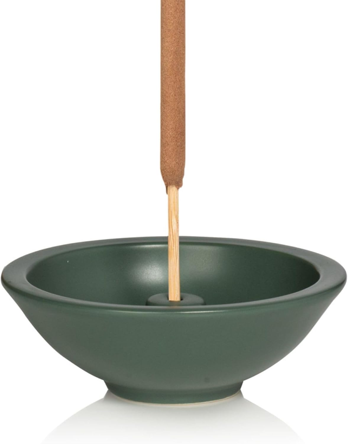 Murphys Naturals Stoneware Incense Stick Holder Forest Green 45 Inch