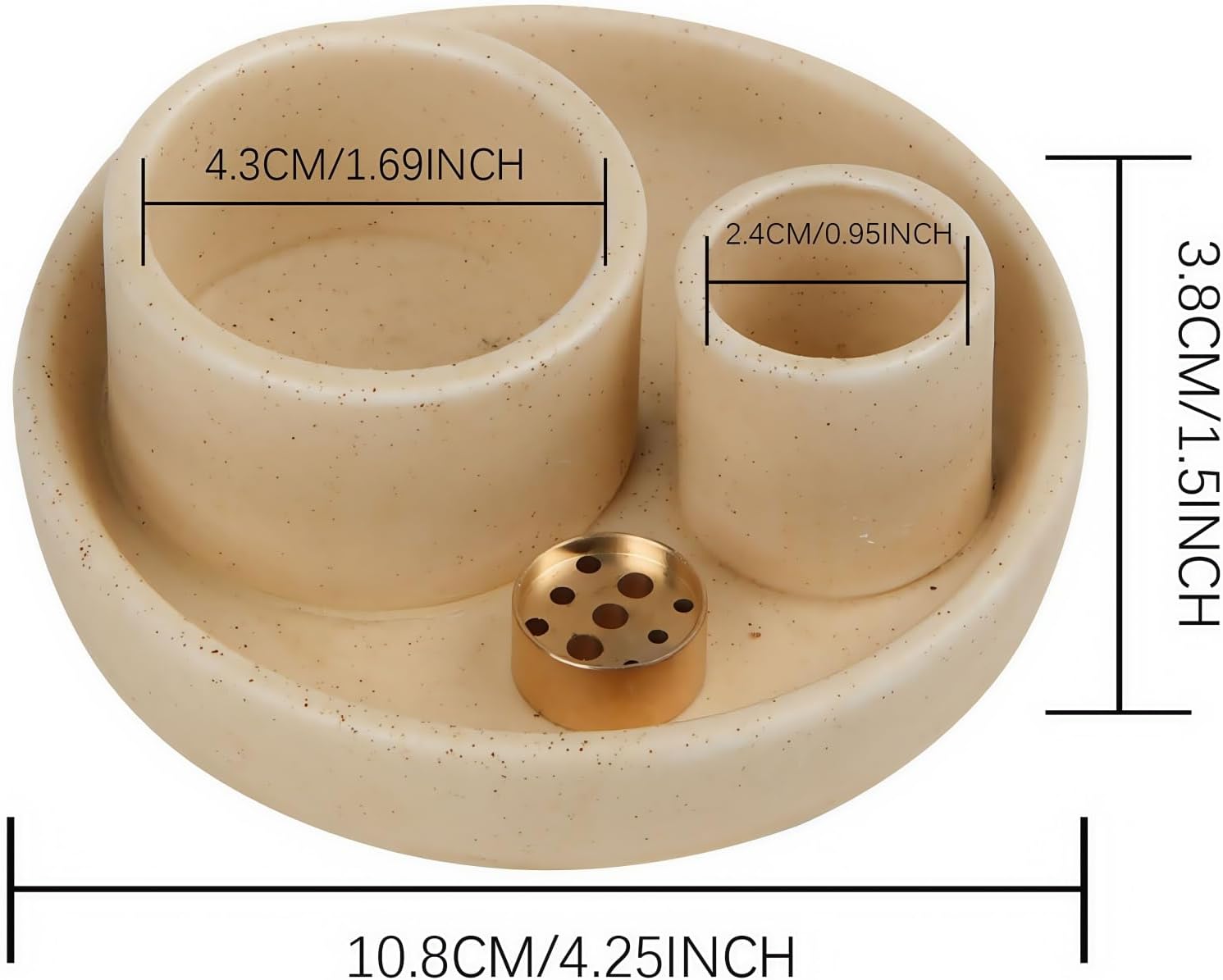 4 in 1 Incense Holder with Ash Catcher Tray