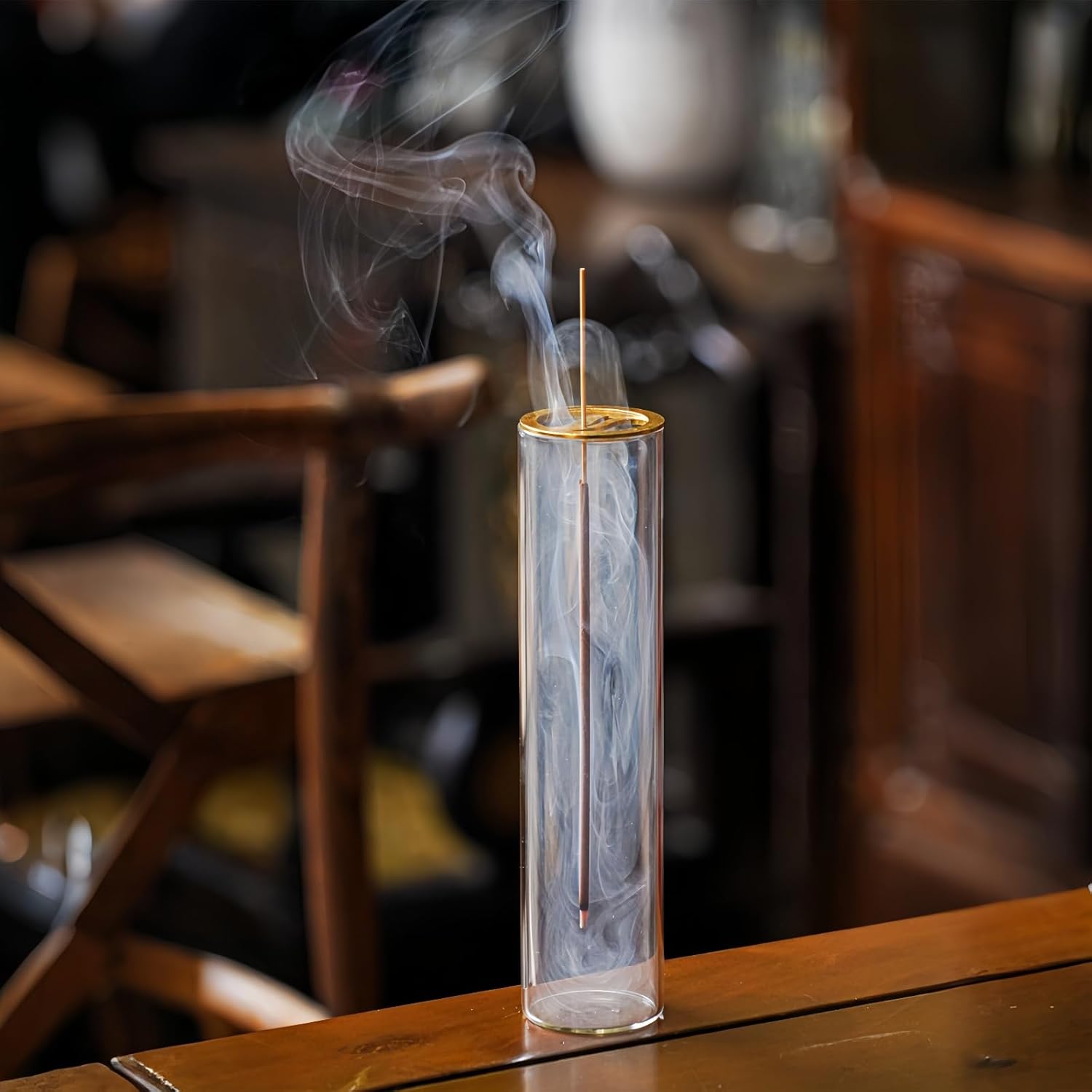 Gramstormax Incense Holder with Glass Ash Catcher