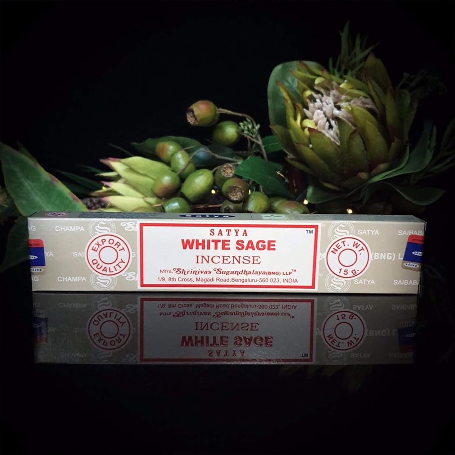Satya Nag Champa White Sage Incense Sticks 12 Packs