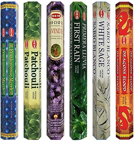 Hem Incense Sticks Variety Pack with Holder