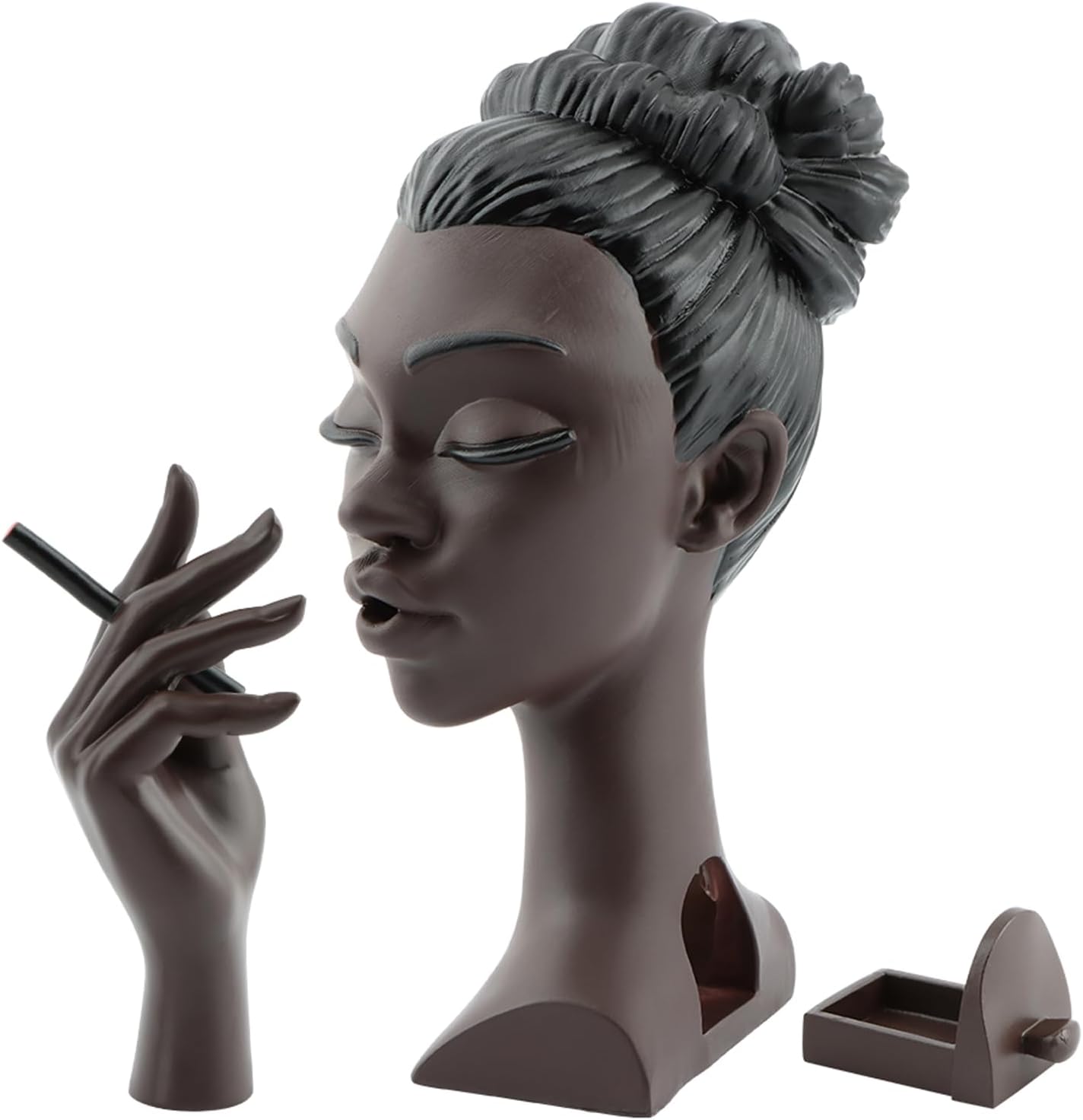 Elegant Black Woman Incense Burner for Home Decor